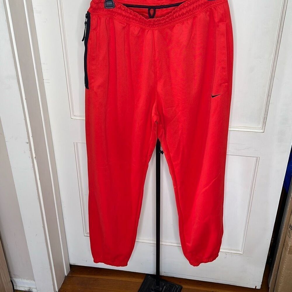 Nike Dri-Fit Tech Fleece Joggers Sweatpants Red Men’s Size Medium NWOT